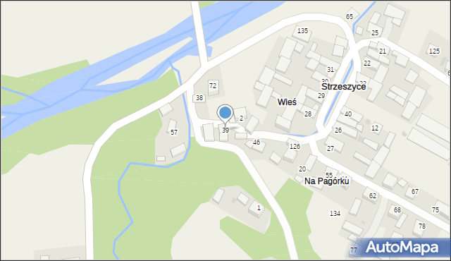 Strzeszyce, Strzeszyce, 39, mapa Strzeszyce