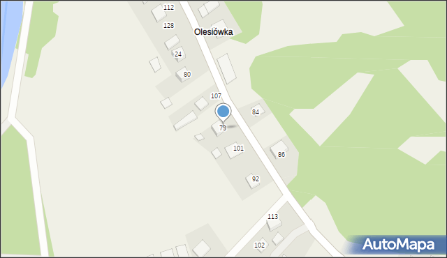 Strzeszyce, Strzeszyce, 73, mapa Strzeszyce