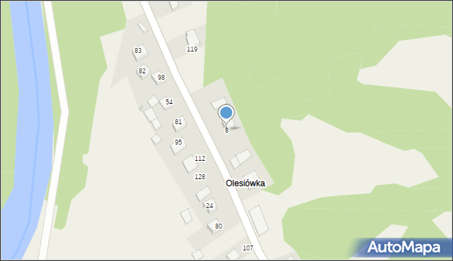 Strzeszyce, Strzeszyce, 8, mapa Strzeszyce