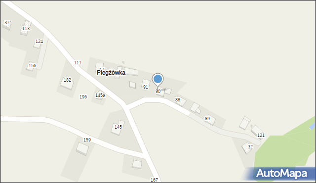 Strzeszyce, Strzeszyce, 90, mapa Strzeszyce