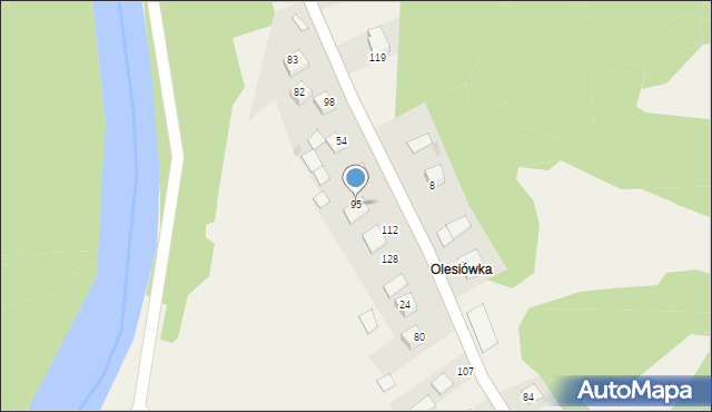 Strzeszyce, Strzeszyce, 95, mapa Strzeszyce