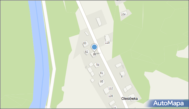 Strzeszyce, Strzeszyce, 98, mapa Strzeszyce