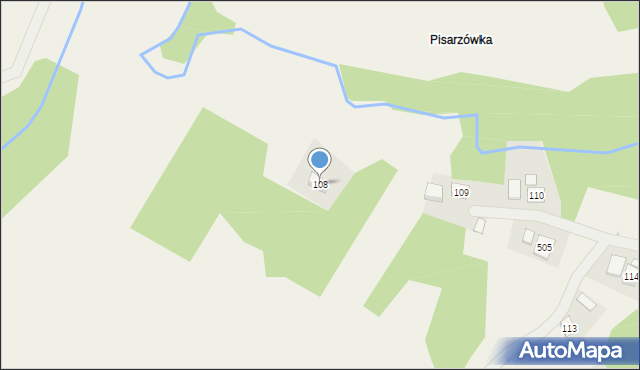 Strzeszyn, Strzeszyn, 108, mapa Strzeszyn