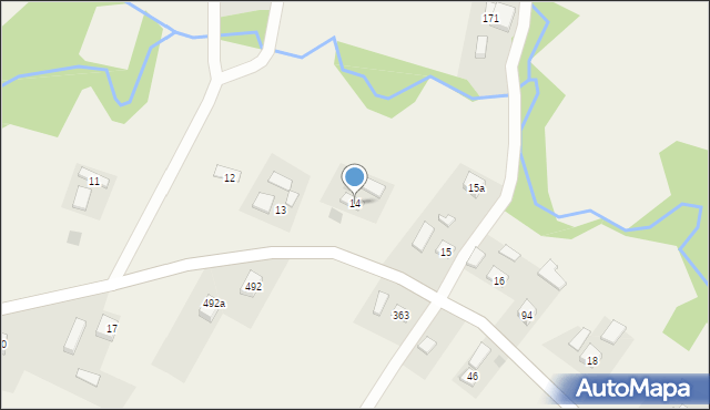 Strzeszyn, Strzeszyn, 14, mapa Strzeszyn