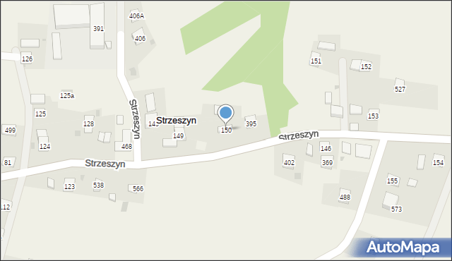 Strzeszyn, Strzeszyn, 150, mapa Strzeszyn