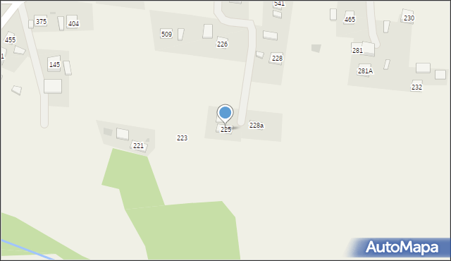 Strzeszyn, Strzeszyn, 225, mapa Strzeszyn