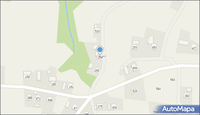 Strzeszyn, Strzeszyn, 254, mapa Strzeszyn