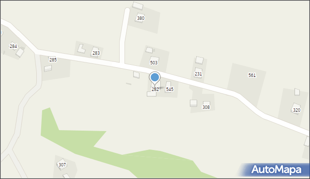 Strzeszyn, Strzeszyn, 282, mapa Strzeszyn