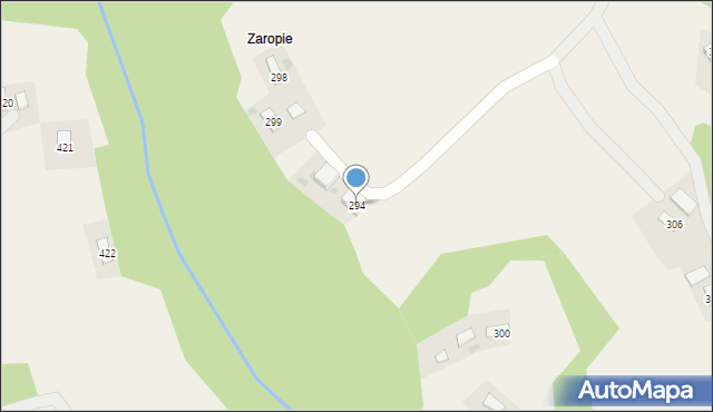 Strzeszyn, Strzeszyn, 294, mapa Strzeszyn