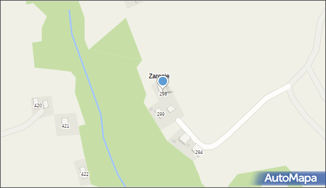 Strzeszyn, Strzeszyn, 298, mapa Strzeszyn