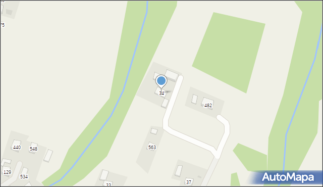 Strzeszyn, Strzeszyn, 34, mapa Strzeszyn