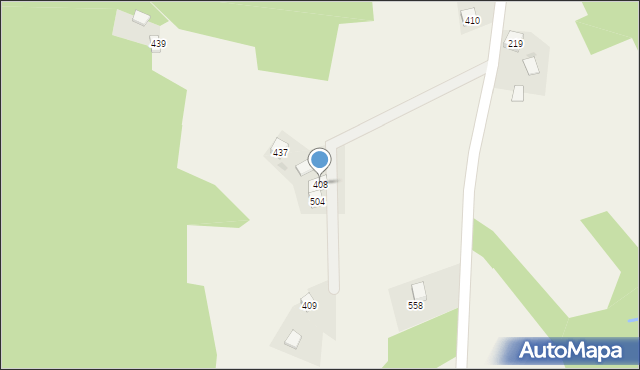 Strzeszyn, Strzeszyn, 408, mapa Strzeszyn