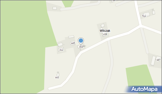 Strzeszyn, Strzeszyn, 411, mapa Strzeszyn