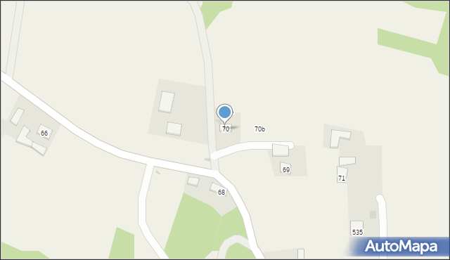 Strzeszyn, Strzeszyn, 70, mapa Strzeszyn