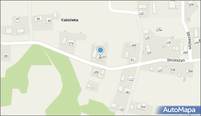 Strzeszyn, Strzeszyn, 84, mapa Strzeszyn