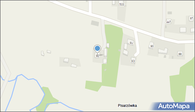 Strzeszyn, Strzeszyn, 92, mapa Strzeszyn