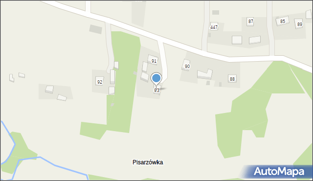 Strzeszyn, Strzeszyn, 93, mapa Strzeszyn