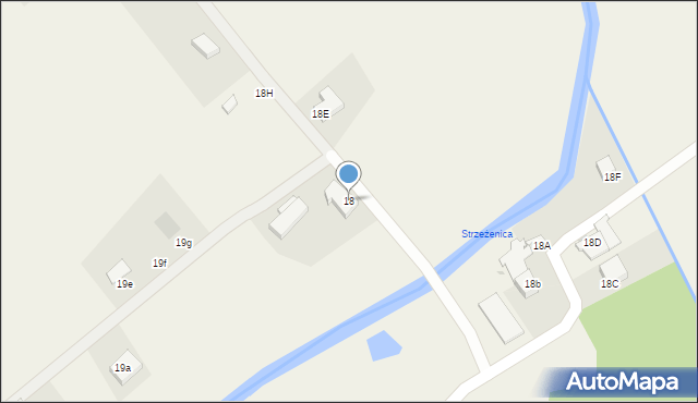 Strzeżenice, Strzeżenice, 18, mapa Strzeżenice