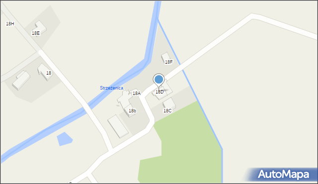 Strzeżenice, Strzeżenice, 18D, mapa Strzeżenice