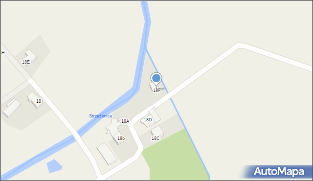 Strzeżenice, Strzeżenice, 18F, mapa Strzeżenice