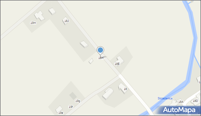 Strzeżenice, Strzeżenice, 18H, mapa Strzeżenice