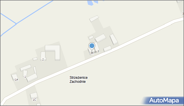 Strzeżenice, Strzeżenice, 3A, mapa Strzeżenice