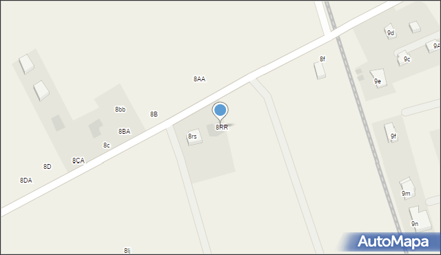 Strzeżenice, Strzeżenice, 8RR, mapa Strzeżenice