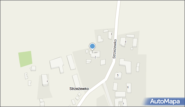 Strzeżewko, Strzeżewko, 2a, mapa Strzeżewko