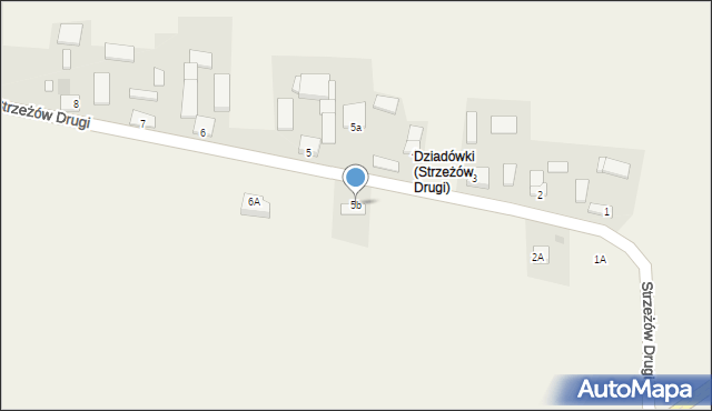 Strzeżów Drugi, Strzeżów Drugi, 5b, mapa Strzeżów Drugi