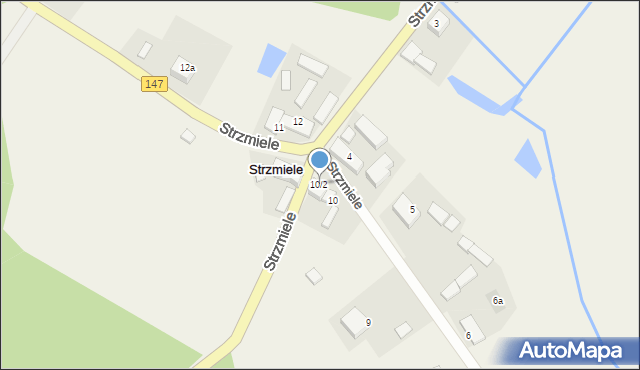 Strzmiele, Strzmiele, 10/2, mapa Strzmiele