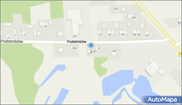 Strzyboga, Strzyboga, 30, mapa Strzyboga