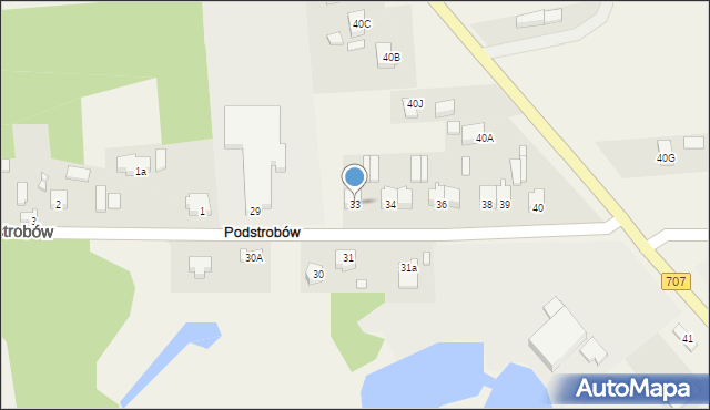 Strzyboga, Strzyboga, 33, mapa Strzyboga