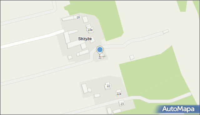 Strzyże, Strzyże, 21, mapa Strzyże