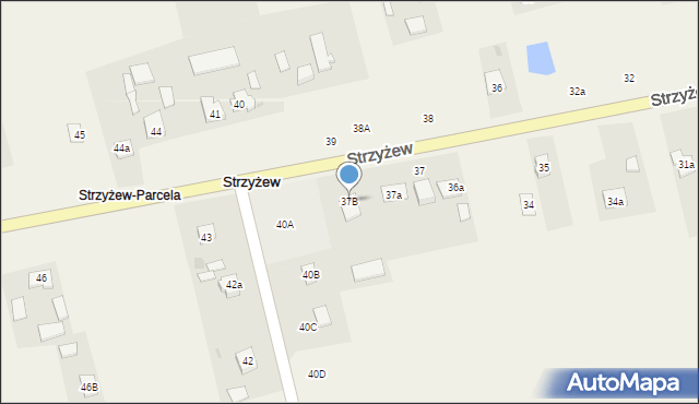 Strzyżew, Strzyżew, 37B, mapa Strzyżew