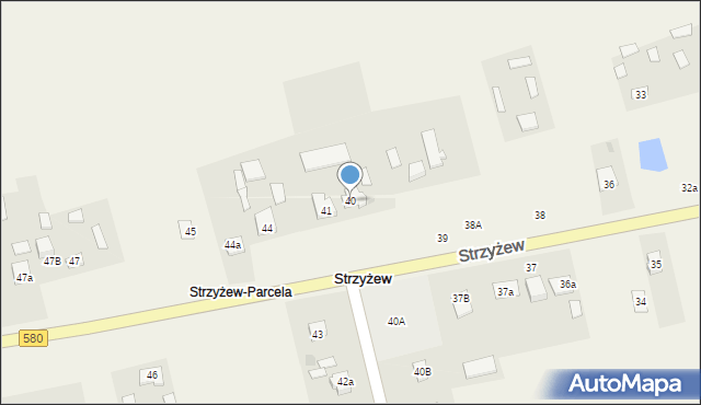 Strzyżew, Strzyżew, 40, mapa Strzyżew