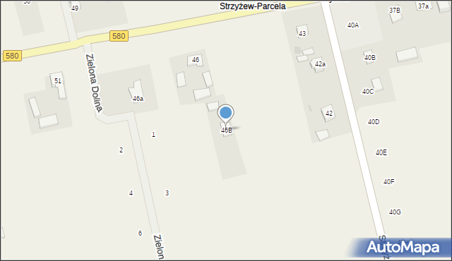 Strzyżew, Strzyżew, 46B, mapa Strzyżew