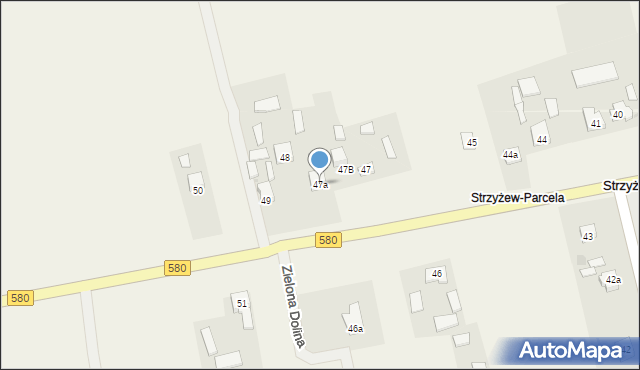 Strzyżew, Strzyżew, 47a, mapa Strzyżew