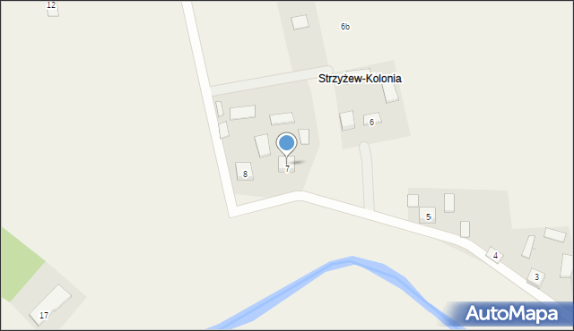 Strzyżew, Strzyżew, 7, mapa Strzyżew