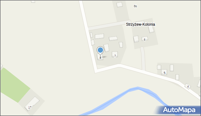 Strzyżew, Strzyżew, 8, mapa Strzyżew