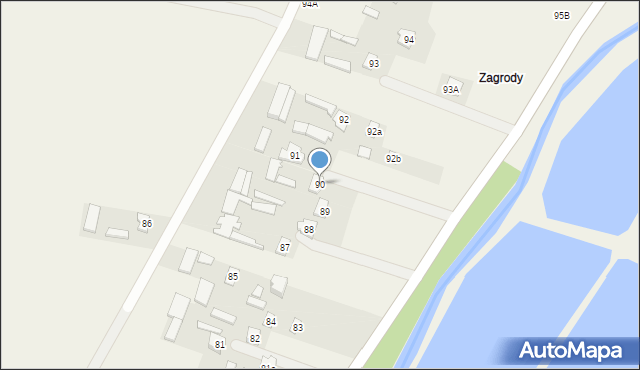 Strzyżewice, Strzyżewice, 90, mapa Strzyżewice