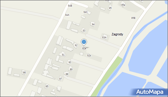 Strzyżewice, Strzyżewice, 92a, mapa Strzyżewice