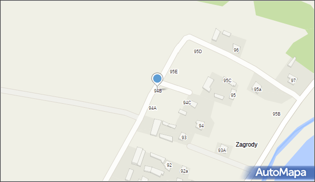 Strzyżewice, Strzyżewice, 94B, mapa Strzyżewice