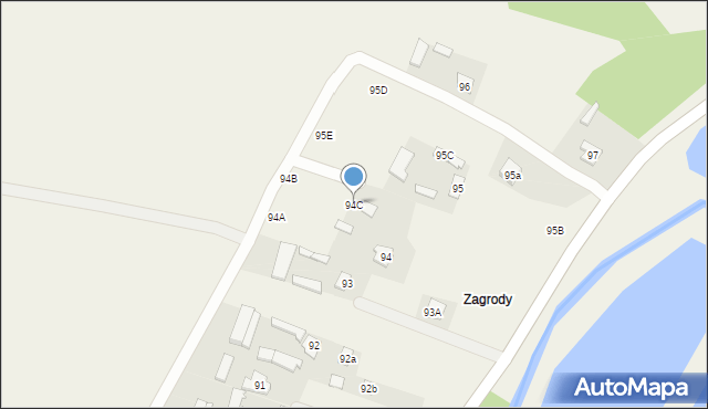 Strzyżewice, Strzyżewice, 94C, mapa Strzyżewice