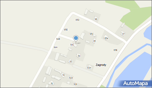 Strzyżewice, Strzyżewice, 94E, mapa Strzyżewice