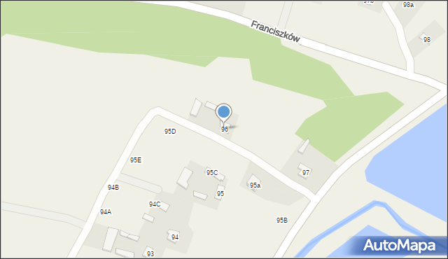 Strzyżewice, Strzyżewice, 96, mapa Strzyżewice