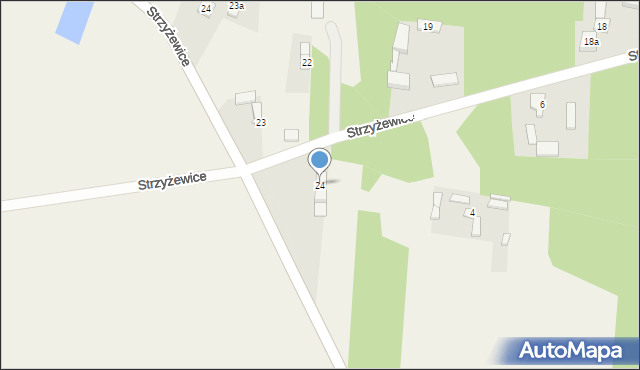 Strzyżewice, Strzyżewice, 24, mapa Strzyżewice