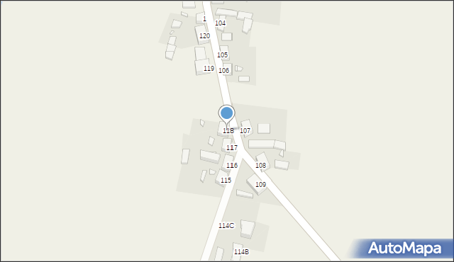 Strzyżewo, Strzyżewo, 118, mapa Strzyżewo