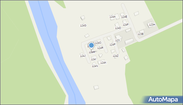 Strzyżewo, Strzyżewo, 124H, mapa Strzyżewo