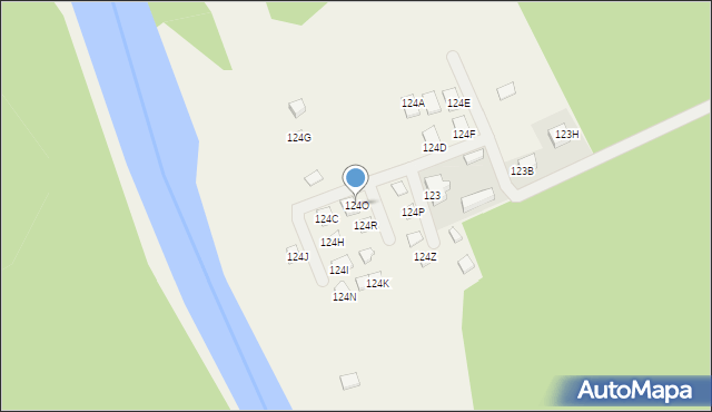 Strzyżewo, Strzyżewo, 124O, mapa Strzyżewo