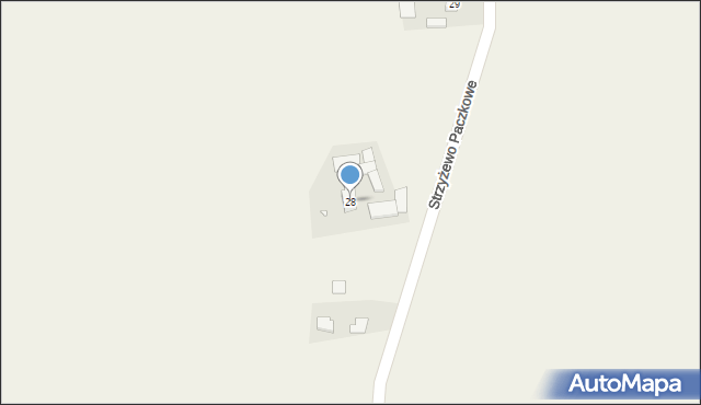 Strzyżewo Paczkowe, Strzyżewo Paczkowe, 28, mapa Strzyżewo Paczkowe